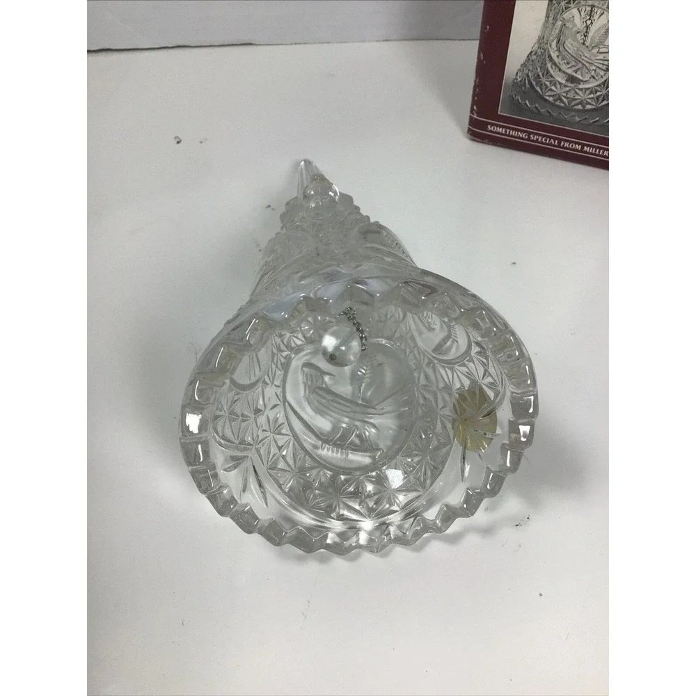 Vintage The Byrdes Collection Hofbauer Bleikristall Bell Bird 24% Leaded Crystal